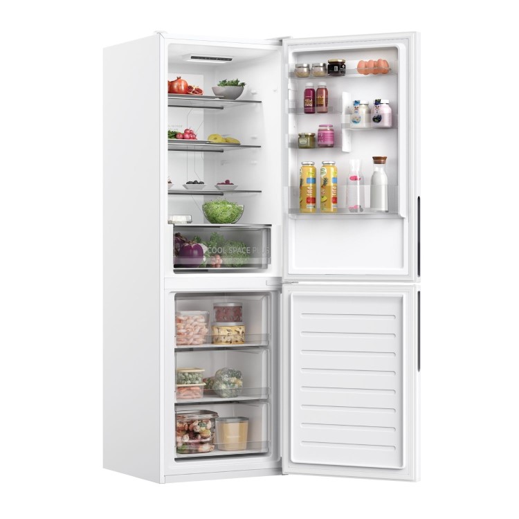 Refurbished Hoover H-Fridge 500 HOCE4T618EWK-1 Freestanding 341 Litre 60/40 Low Frost Fridge Freezer White