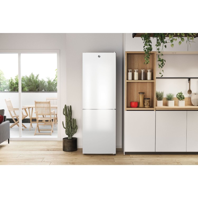 Refurbished Hoover H-Fridge 500 HOCE4T618EWK-1 Freestanding 341 Litre 60/40 Low Frost Fridge Freezer White