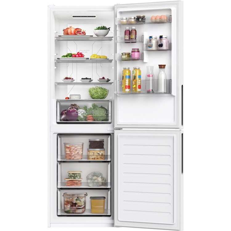 Refurbished Hoover H-Fridge 500 HOCE4T618EWKFreestanding 341 Litre 70/30 Frost Free Fridge Freezer White