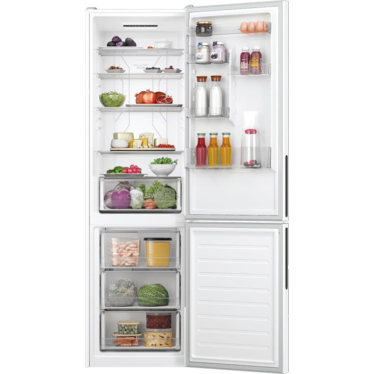 Refurbished Hoover H-FRIDGE 500 HOCE4T620EWK Freestanding 377 Litre 60/40 Frost Free Fridge Freezer White