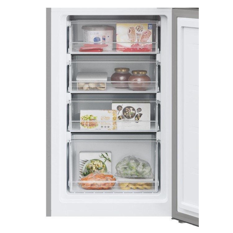 Hoover H-FRIDGE 300 252 Litre 50/50 Freestanding Fridge Freezer - Silver