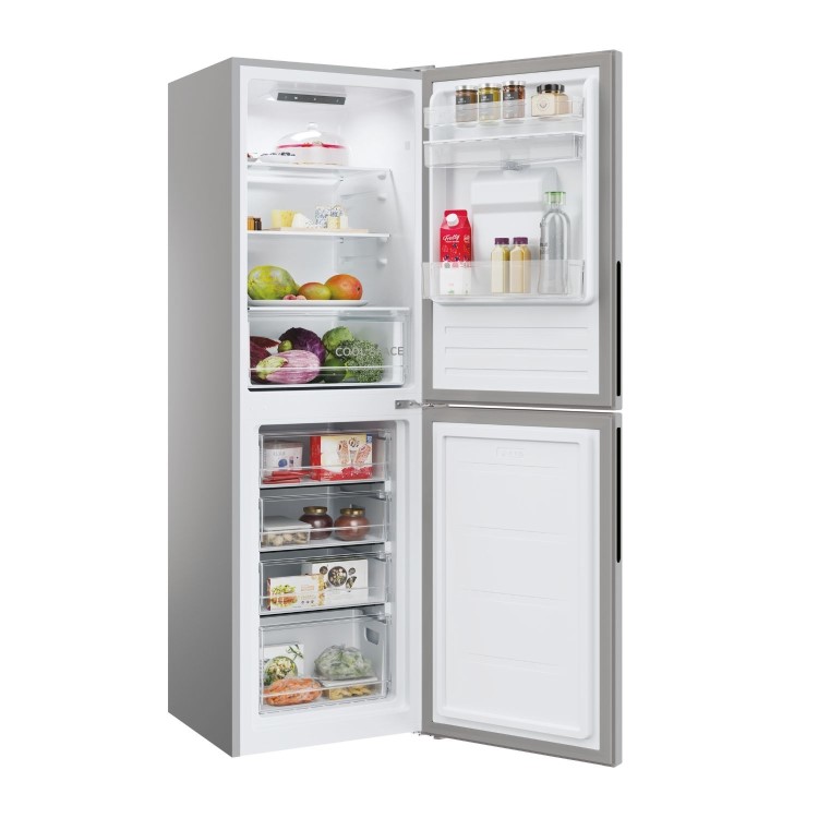 Hoover 246 Litre 50/50 Freestanding Fridge Freezer - Silver