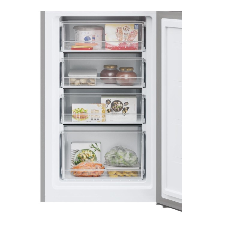 Hoover 246 Litre 50/50 Freestanding Fridge Freezer - Silver