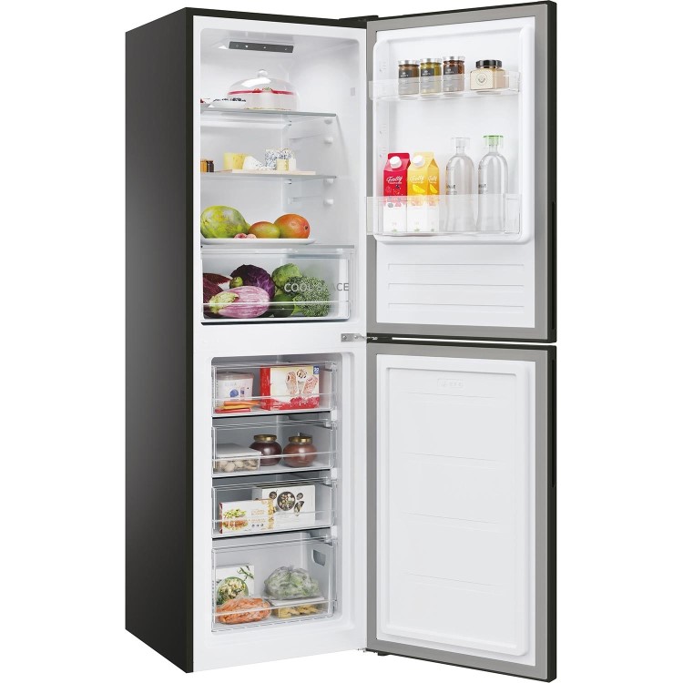 Hoover 252 Litre 50/50 Freestanding Fridge Freezer - Black