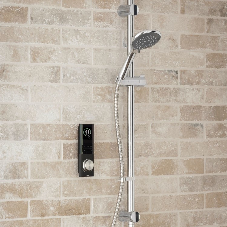 Triton HOME Digital Mixer Shower All-in-One Ceiling Pack with Riser Rail High Pressure