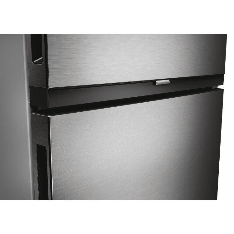 Hoover H-COMBI 300 355L 60/40 Freestanding Fridge Freezer - Silver Inox