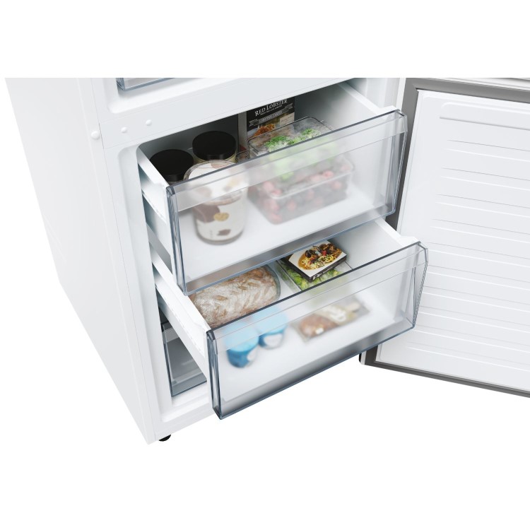 Hoover H-COMBI 300 409L 60/40 Freestanding Fridge Freezer - White