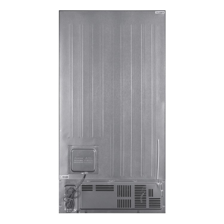 Refurbished Hoover HOSR5918EIXK-1 Freestanding 513 Litre Frost Free American Fridge Freezer Silver