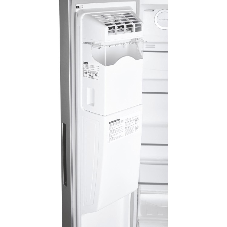 Hoover 513 Litre Side-by-side Fridge Freezer With Plumbed Ice & Water Dispenser - Inox Look