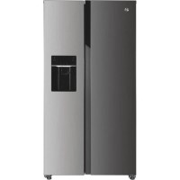 Hoover 513 Litre Side-by-side Fridge Freezer With Plumbed Ice & Water Dispenser - Inox Look Hoover 513 Litre Side-by-side Fridge Freezer With Plumbed Ice & Water Dispenser - Inox Look