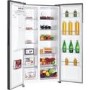 Hoover 513 Litre Side-by-side Fridge Freezer With Plumbed Ice & Water Dispenser - Inox Look