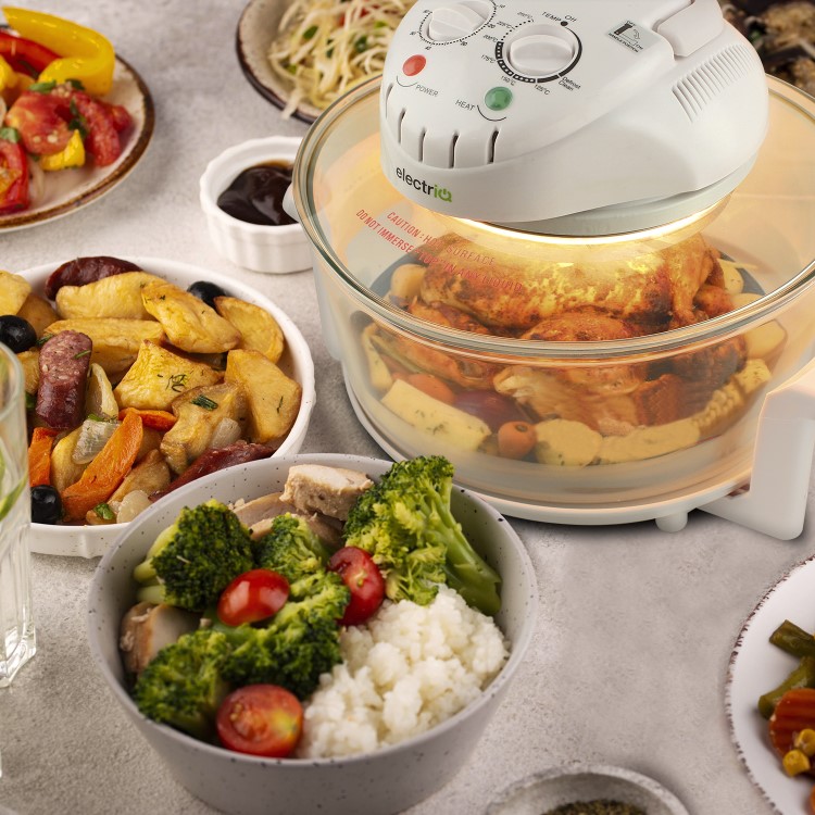 electriQ 17 Litre Premium Halogen Oven with Full Accessories Pack