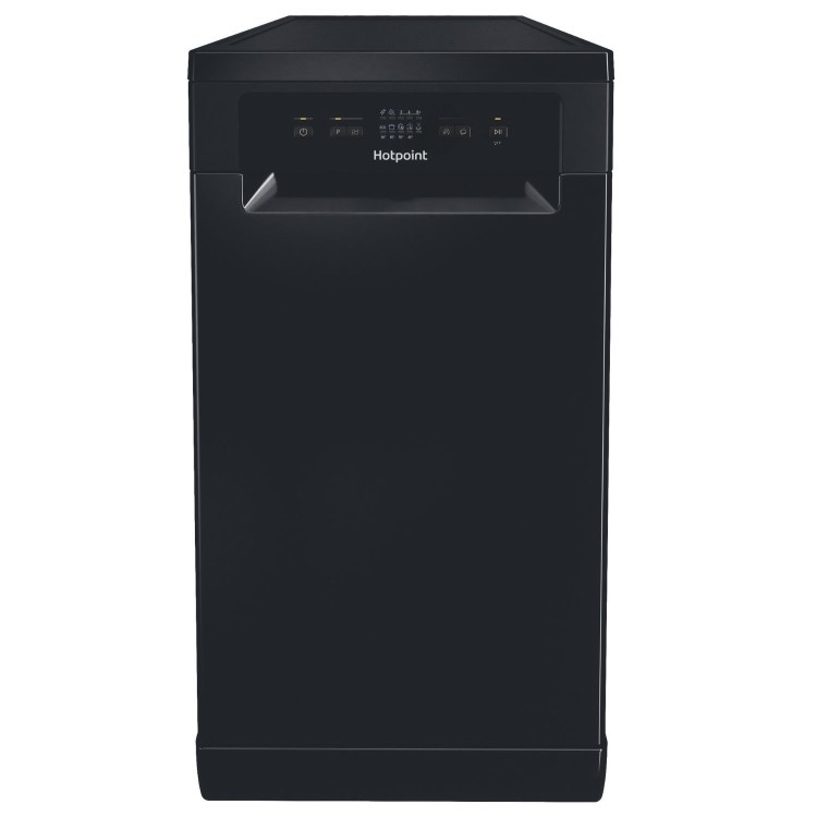 Hotpoint Freestanding Slimline Dishwasher - Black