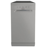 Hotpoint Freestanding Slimline Dishwasher - Silver Quick wash Adjustable baskets