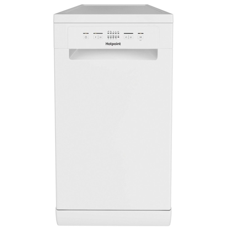 Hotpoint Freestanding Slimline Dishwasher - White Quick wash Adjustable baskets