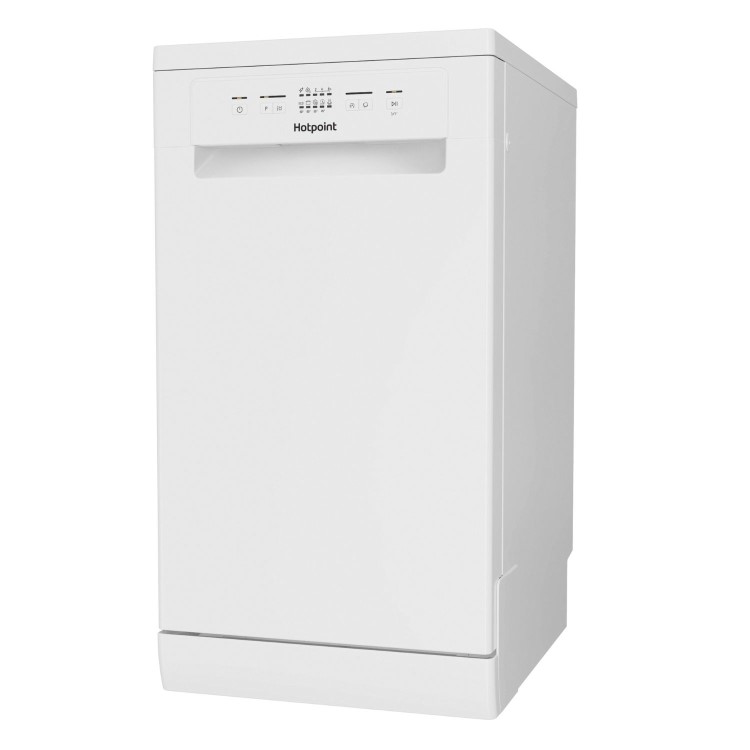 Hotpoint Freestanding Slimline Dishwasher - White Quick wash Adjustable baskets