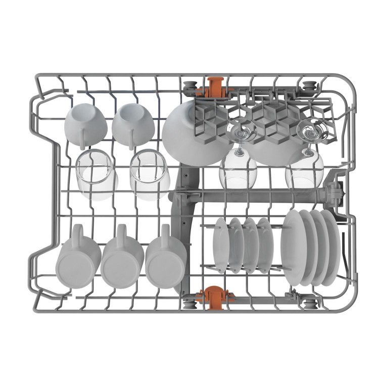 Hotpoint Freestanding Slimline Dishwasher - White Quick wash Adjustable baskets