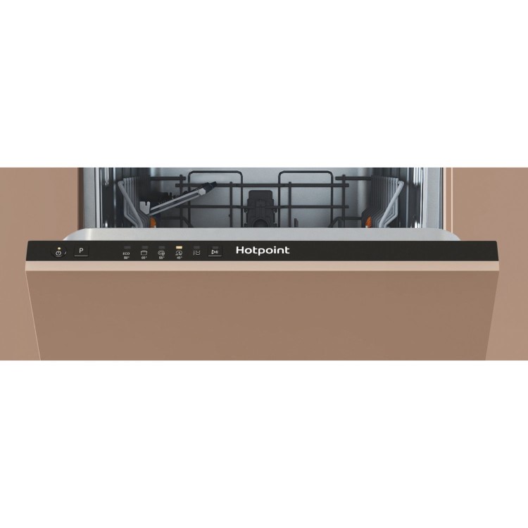 Hotpoint Integrated Slimline Dishwasher - Black, Eco Programme