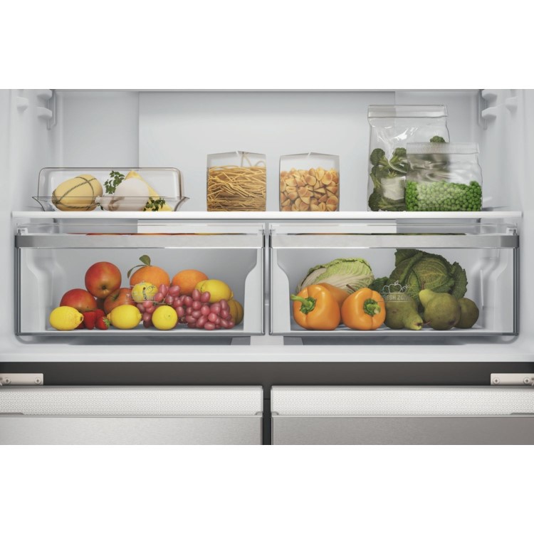 Hotpoint 594 Litre 4 Door American Fridge Freezer - Inox