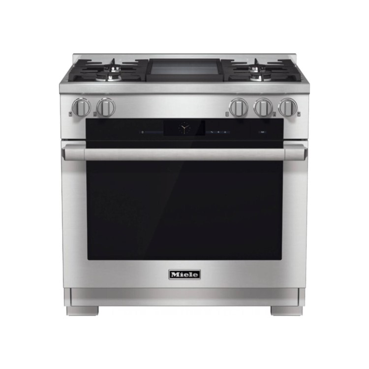 Miele HR1936G 92cm Wide Dual Fuel Range Cooker - Stainless Steel