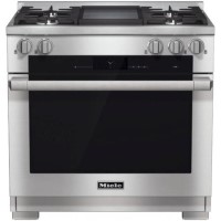 Miele HR1936G 92cm Wide Dual Fuel Range Cooker - Stainless Steel