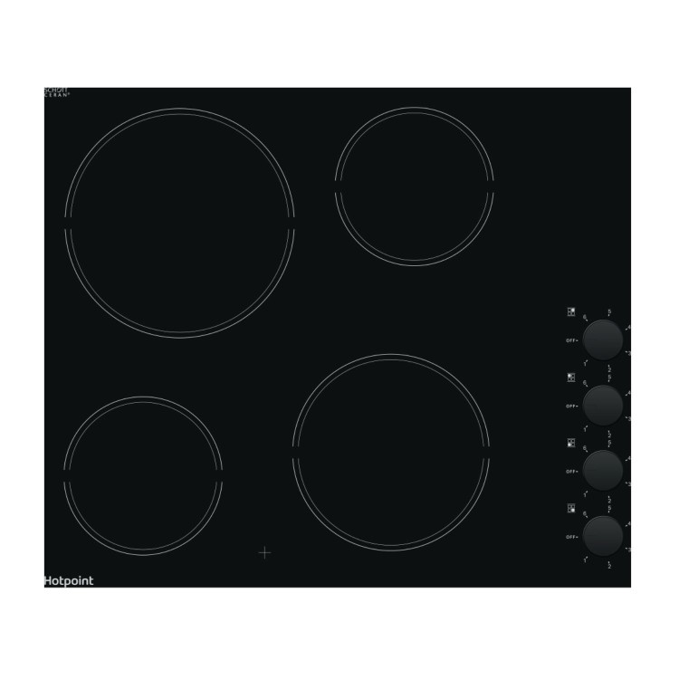 Hotpoint 58cm 4 Zone Knob Control Ceramic Hob