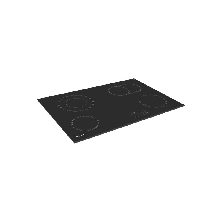 Hotpoint 77cm 4 Zone Ceramic Hob with Oval Dual Zone