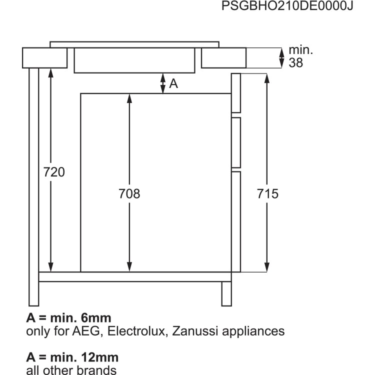 AEG 3000 Series 90cm 5 Zone Ceramic Hob