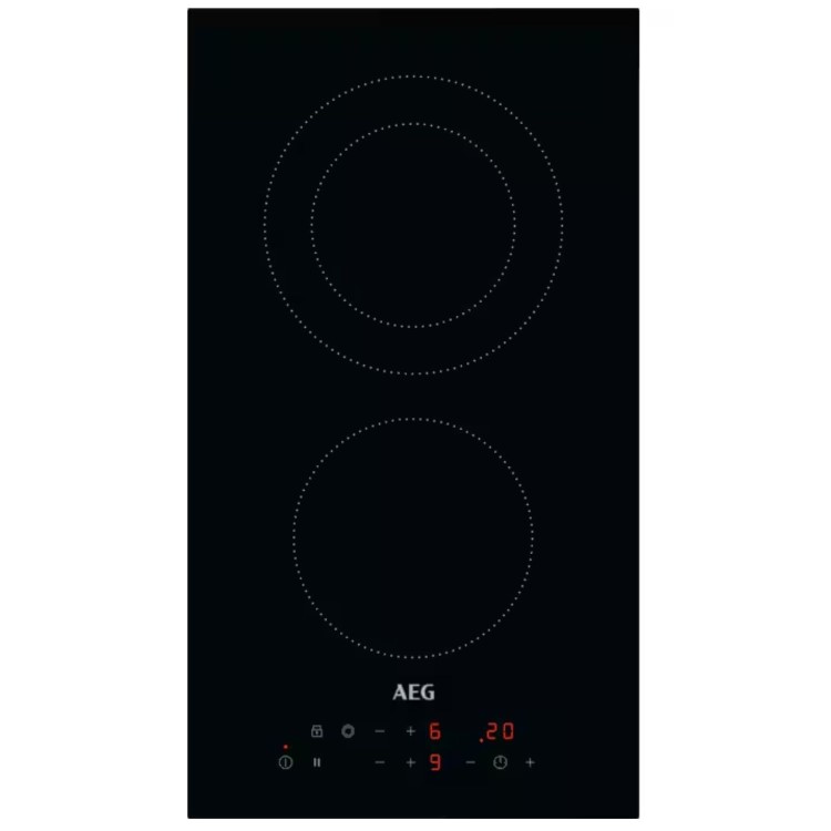 AEG 3000 Series Domino 30cm 2 Zone Ceramic Hob