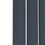 Riace Anthracite Horizontal Flat Designer Radiator 600x884mm Single Panel 2065 BTU