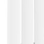 Sorrento White Horizontal Oval Designer Radiator 600x1180mm Single Panel 3152 BTU