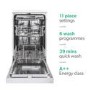 Hisense 11 Place Settings Freestanding Slimline Dishwasher - White