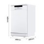 Hisense Freestanding Slimline Dishwasher - White