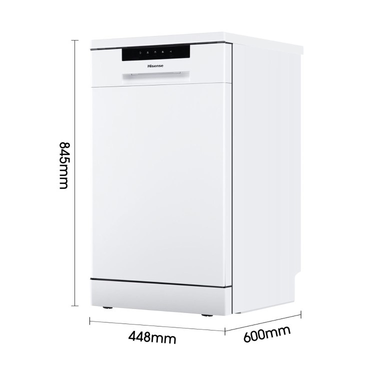 Hisense Freestanding Slimline Dishwasher - White