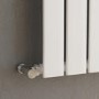 Riace White Horizontal Flat Designer Radiator 600x408mm Single Panel 953 BTU