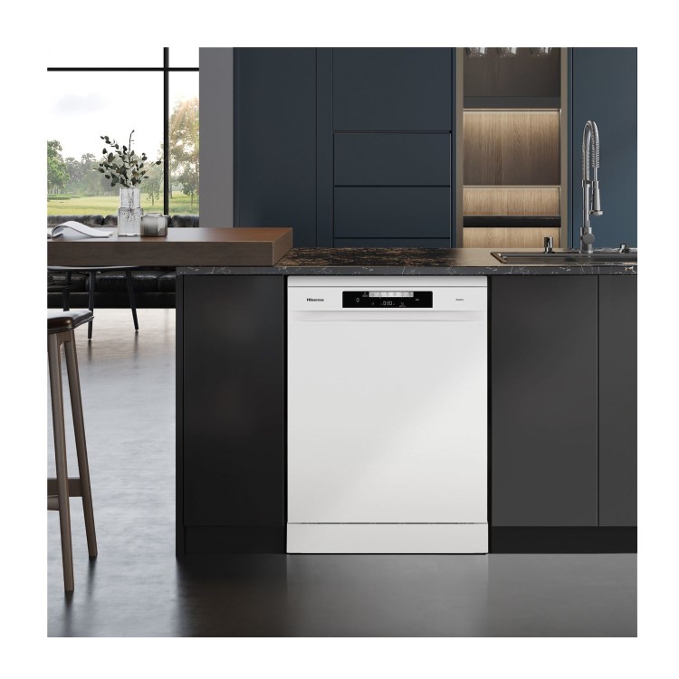 Hisense Freestanding Dishwasher - Self-Clean, D-Rated, White