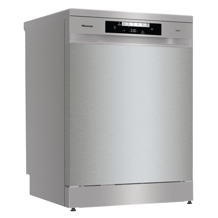 Refurbished Hisense Hygiene HS643D60XUK 16 Place Freestanding Dishwasher Stainless Steel