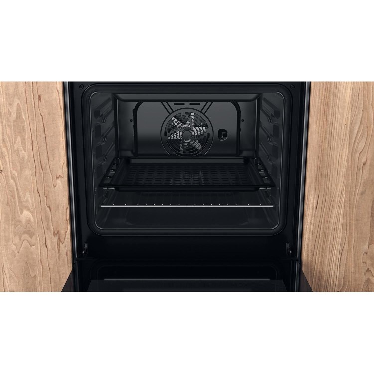 Refurbished Hotpoint HS67V5KHX 60cm Electric Cooker With Ceramic Hob Silver