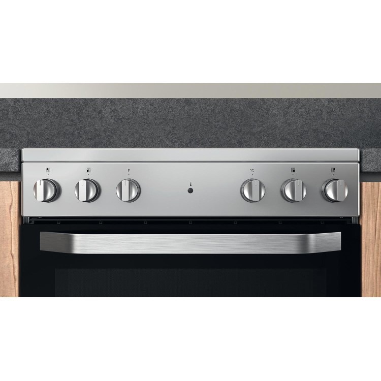 Hotpoint 60cm Electric Cooker - Silver