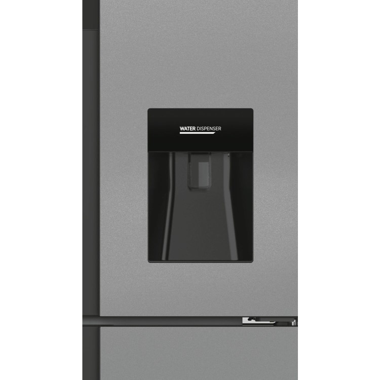 Hoover H-FRIDGE 700 MAXI 432 Litre French Style American Fridge Freezer - Silver