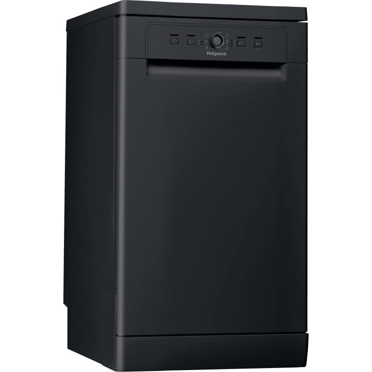 Hotpoint Aquarius 10 Place Settings Freestanding Slimline Dishwasher - Black