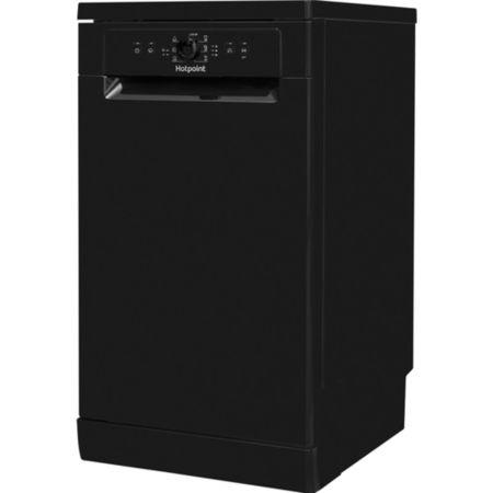 Hotpoint Aquarius Slimline Freestanding Dishwasher - Black