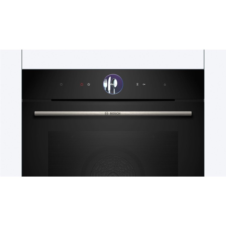 Refurbished Bosch Series 8 HSG7584B1 60cm Single Built In Electric Oven Black