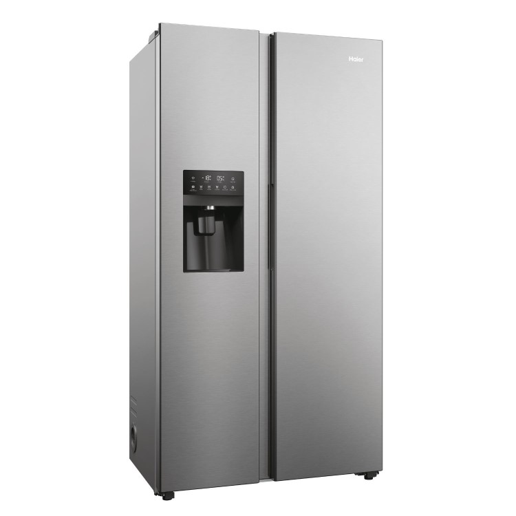 Haier Series 5 511 Litre Side-By-Side American Fridge Freezer - Stainless steel