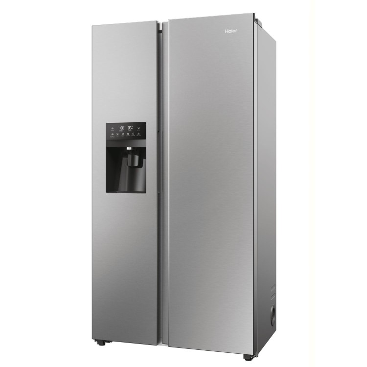 Haier Series 5 511 Litre Side-By-Side American Fridge Freezer - Stainless steel