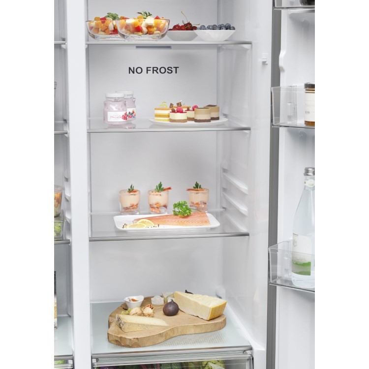 Haier Series 5 511 Litre Side-By-Side American Fridge Freezer - Stainless steel