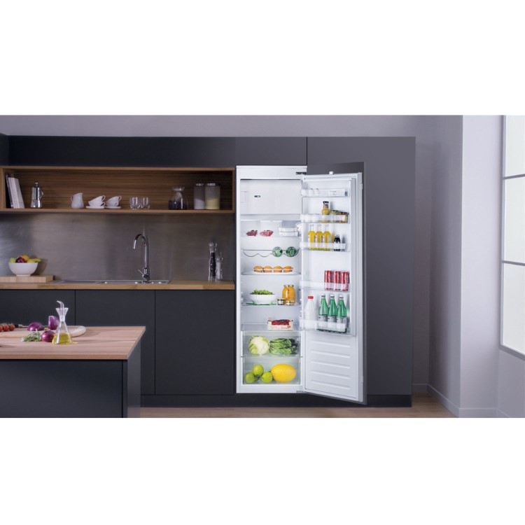 Hotpoint 262 Litre In-column Integrated Upright Fridge - White