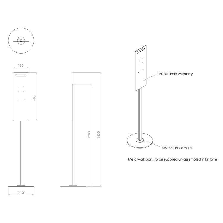 Refurbished Hygiene Tech Automatic Hand Sanitiser - Floor Standing