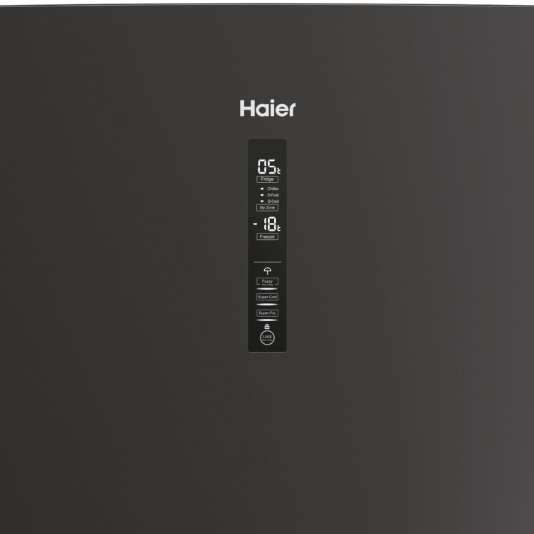 Refurbished Haier Series 3 HTR3619ENPB Freestanding 348 Litre 60/40 Frost Free Fridge Freezer Black