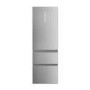 Refurbished Haier 3D 60 Series 5 HTW5618ENMG Freestanding 356 Litre 60/40 Frost Free Fridge Freezer Silver